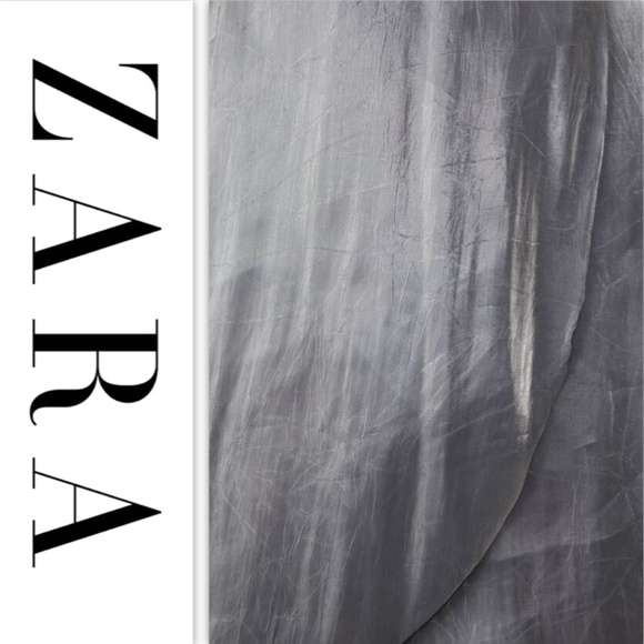 ⬅️ Zara Metallic Effect Dress NWT ➡️ - Picture 9 of 9